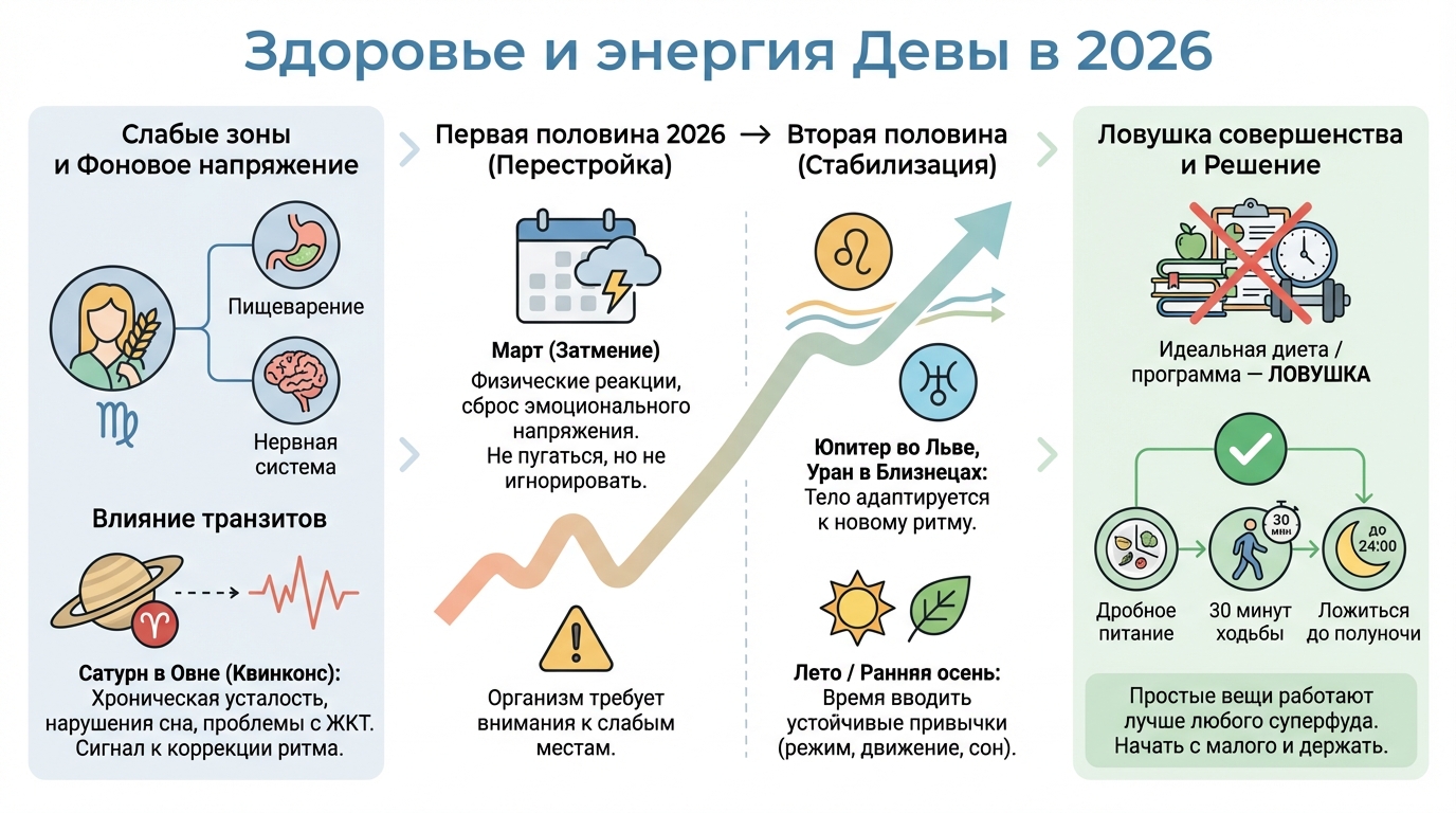 Здоровье и энергия Девы в 2026
