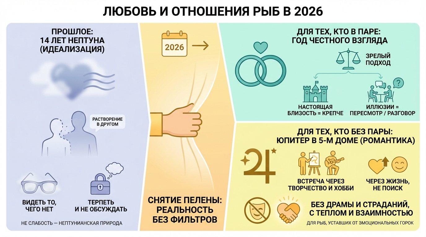 Любовный гороскоп Рыб на 2026 год