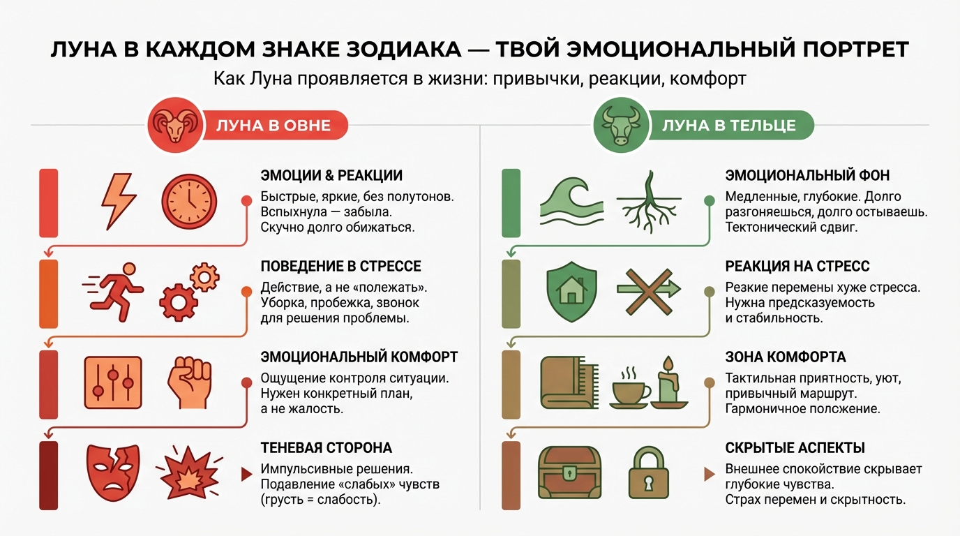 Луна в каждом знаке зодиака — твой эмоциональный портрет