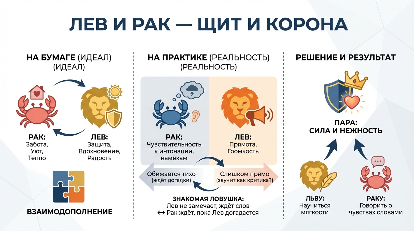 Лев и Рак — щит и корона