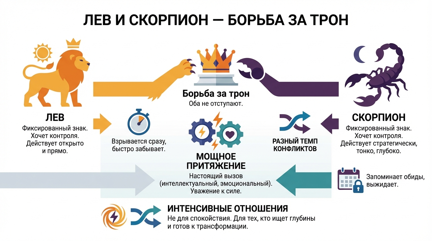 Лев и Скорпион — борьба за трон