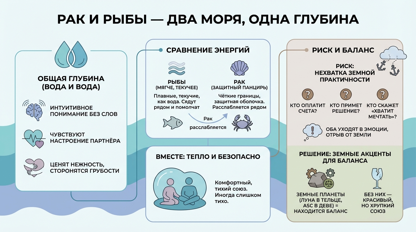Рак и Рыбы — два моря, одна глубина