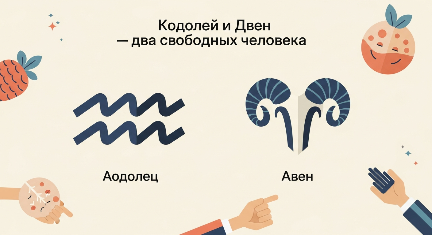 Водолей и Овен — два свободных человека