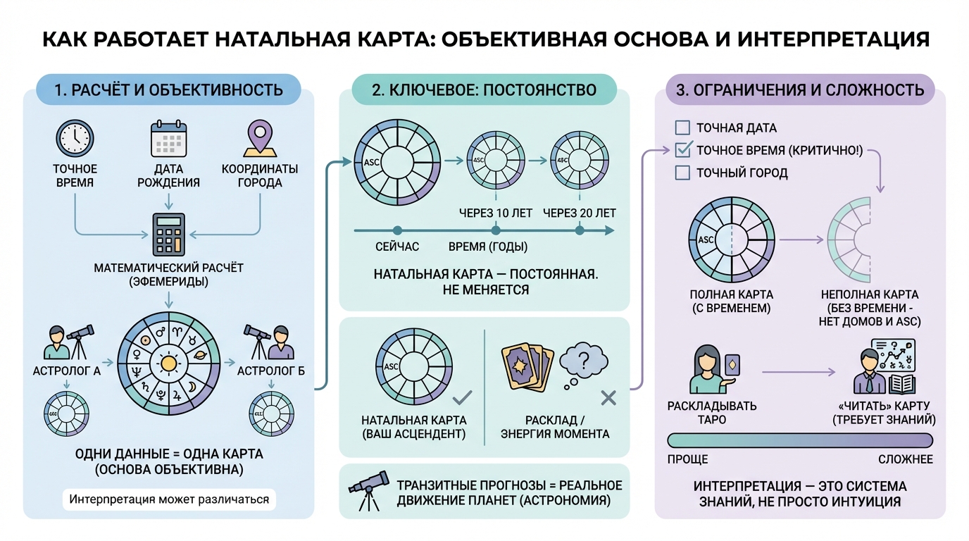 Как работает натальная карта