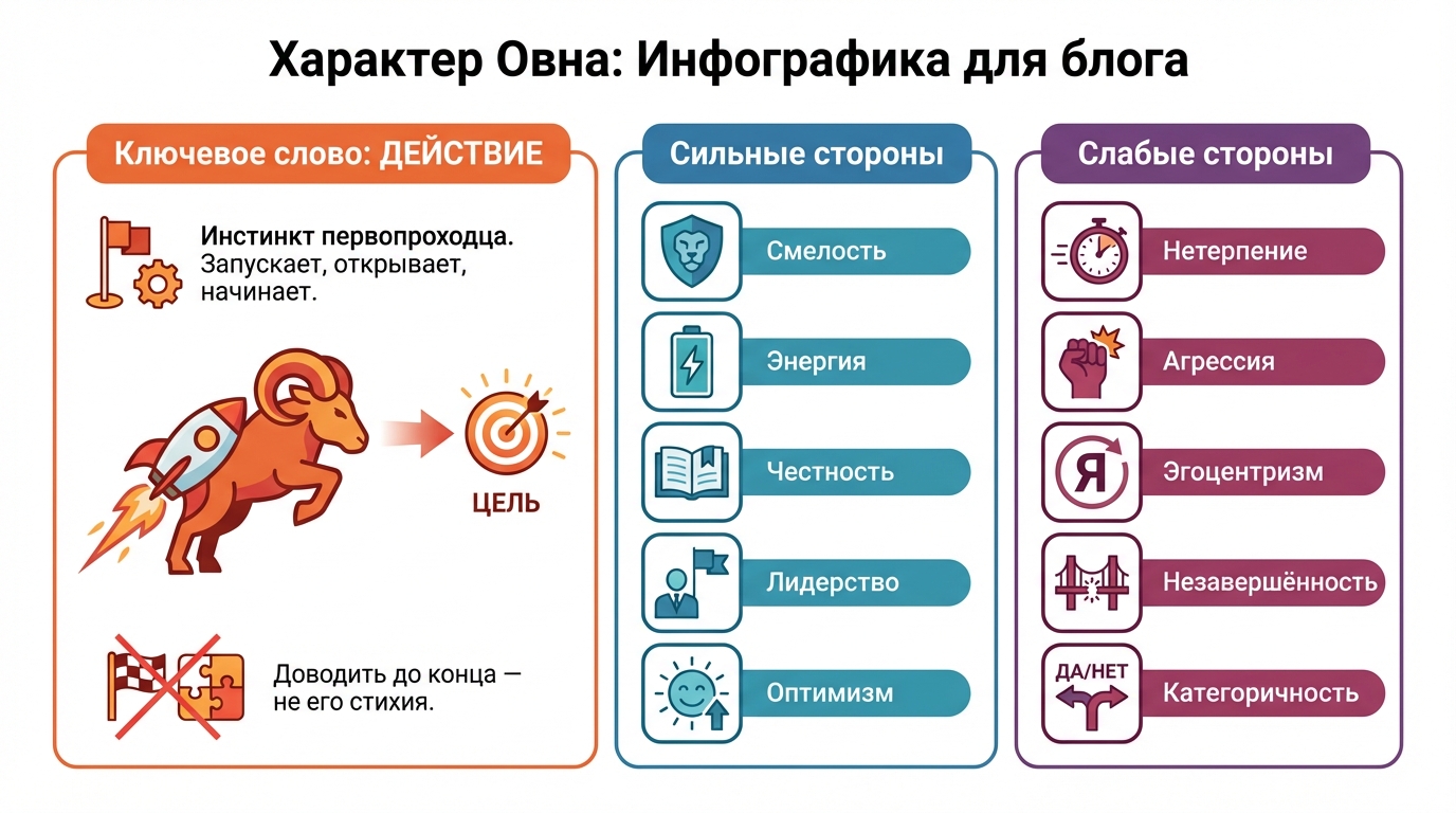 Характер Овна