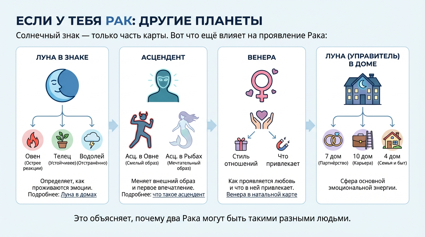 Если у тебя Рак: другие планеты