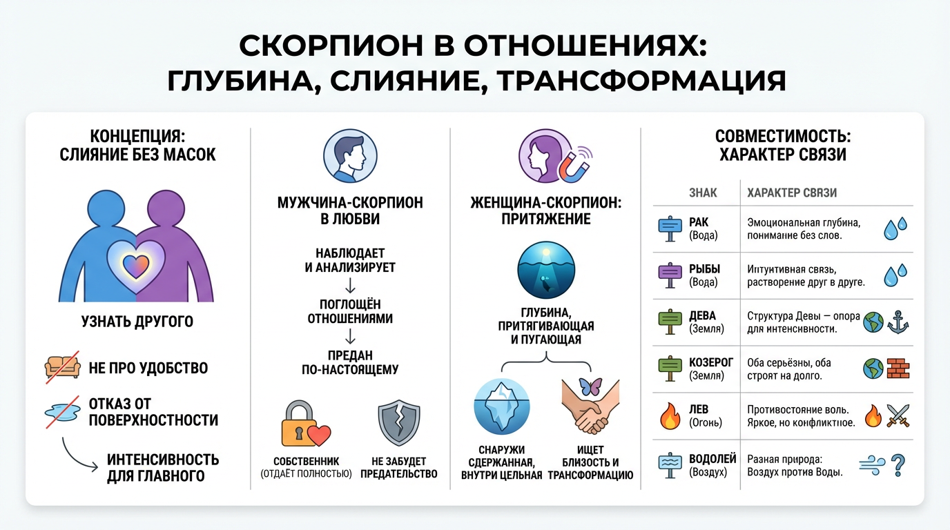 Скорпион в отношениях