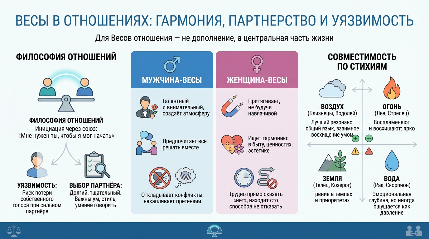 Весы в отношениях