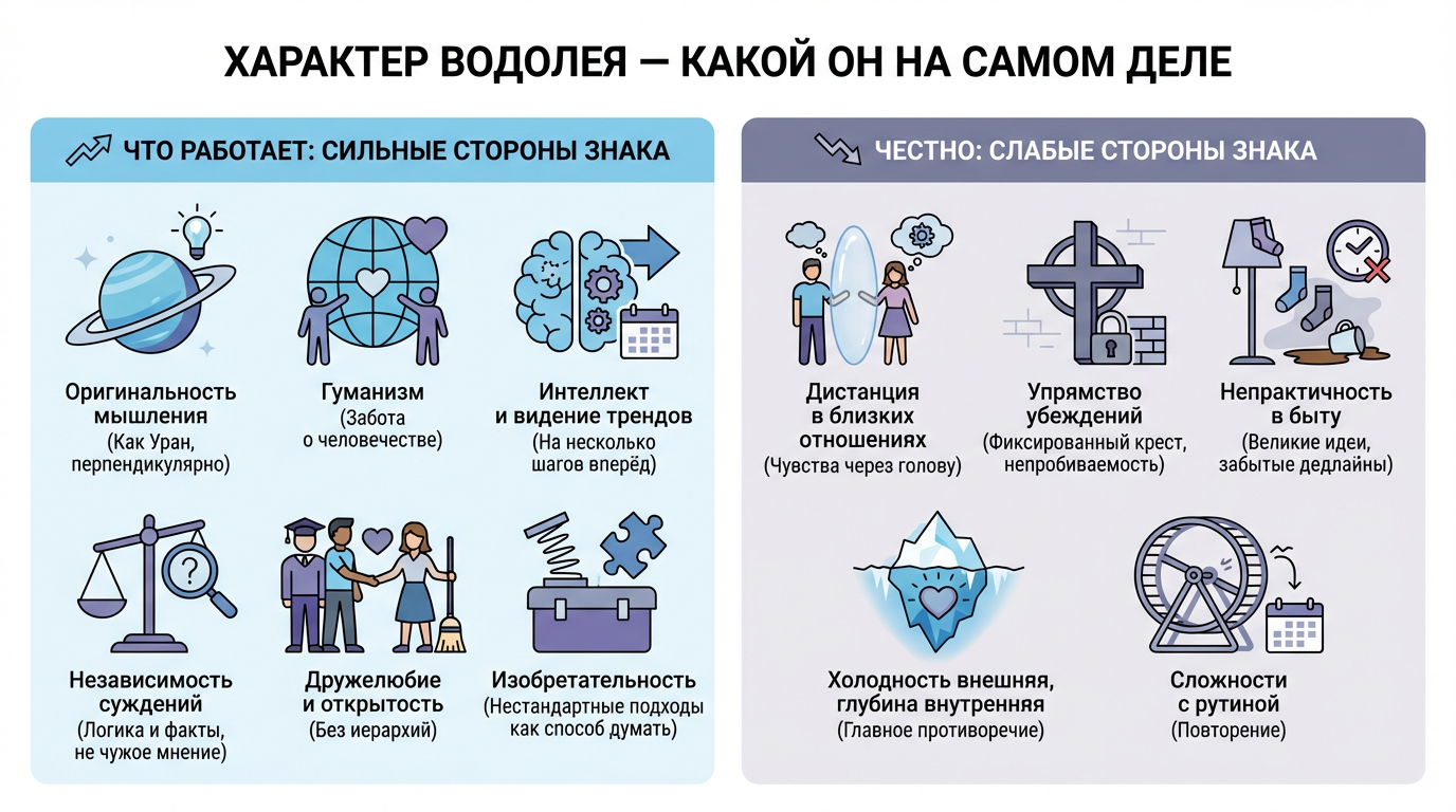 Характер Водолея — какой он на самом деле