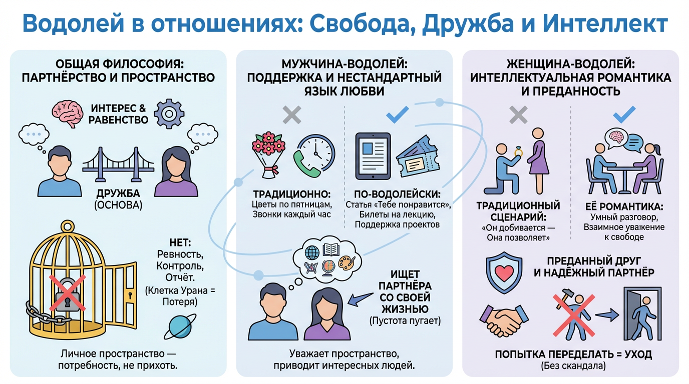 Водолей в отношениях